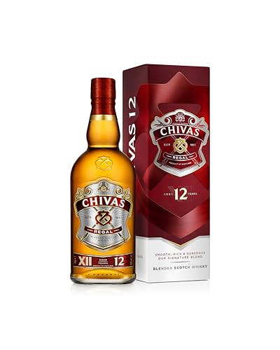 Chivas Regal 12 Year Old Blended Scotch Whisky with Gift Box, 70cl