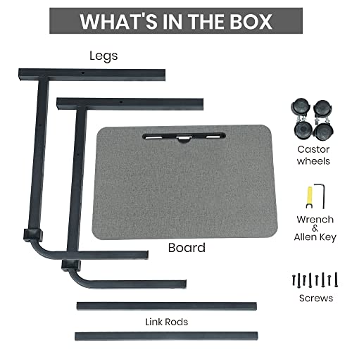 - GROSSē Multi-Purpose Height-Adjustable Laptop Table | Gaming & Study Table with Docking for Tablet -
