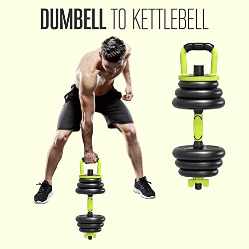 - Strongway® Adjustable 6 in 1 Dumbbell | Straight and Curl | Barbell | Kettlebell Push Up Set -