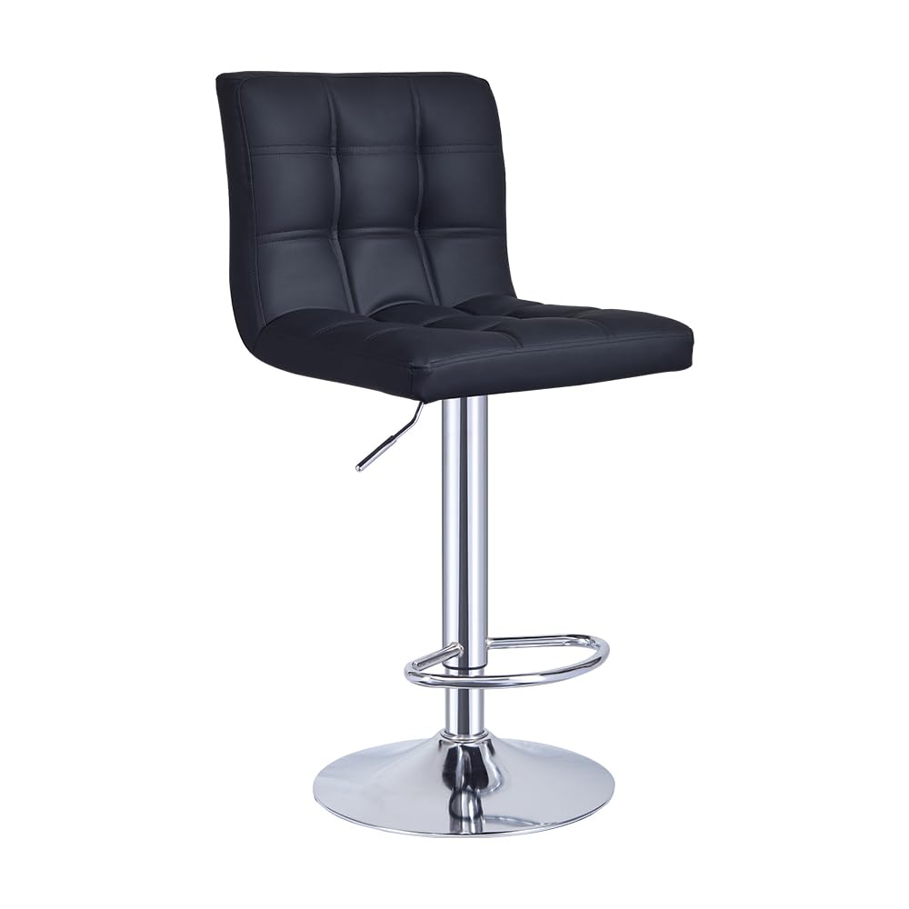 - Panana Bar Stools |Height Adjustable Cuban Bar Chairs | Synthetic Leather | 360° Swivel Kitchen Stool -