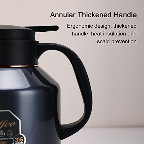- HotTopStar 1.7L Thermal Coffee Carafe | Coffee Insulated Jug | Double-Wall Vacuum Coffee Pot -