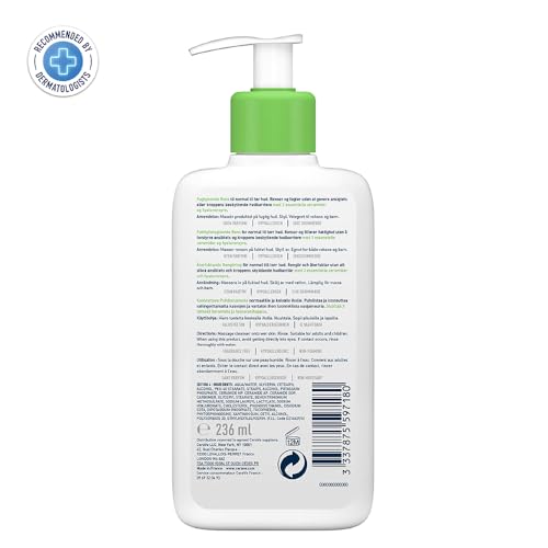 CeraVe Hydrating Cleanser for Normal to Dry Skin 236 ml with Hyaluronic Acid and 3 Essential Ceramides