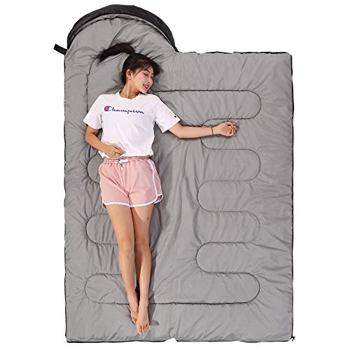 - Sleeping Bag 3 Seasons | (Summer, Spring, Fall) Warm & Cool Weather -