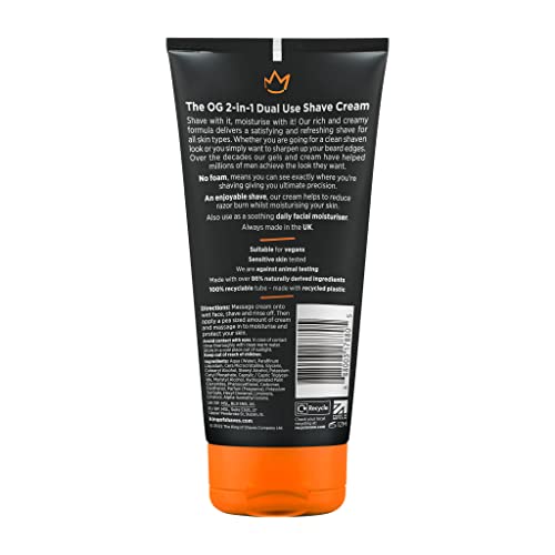 - King of Shaves 2 in 1 No Foam Shaving Cream for Men | Post Shave Moisturiser for Men -