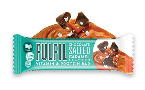 - Fulfil Vitamin Protein Bar (15 x 55 g Bars) | Chocolate Salted Caramel Flavour -