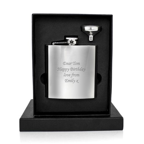 - Laser Engraved Personalised Hip flask | Perfect for a Best Man Or Usher Thank Your Gift -