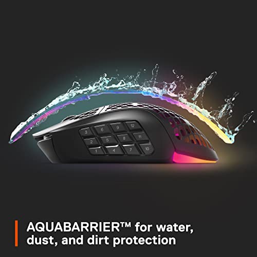 - SteelSeries Aerox 9 Wireless | Holey RGB Gaming Mouse | Ultra-lightweight Water Resistant Design -