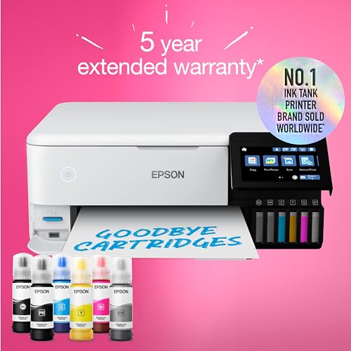 - Epson EcoTank ET-8500 A4 Wi-Fi Ink Tank Photo Printer -
