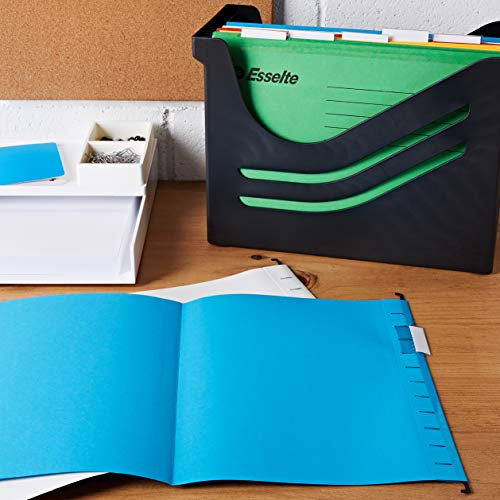 - Esselte 93042 Classic A4 Vertical Suspension Files  | Assorted Colours | Pack of 10 -