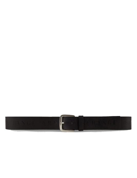 Armani Exchange Men's Logo Print Belt, Black, 36