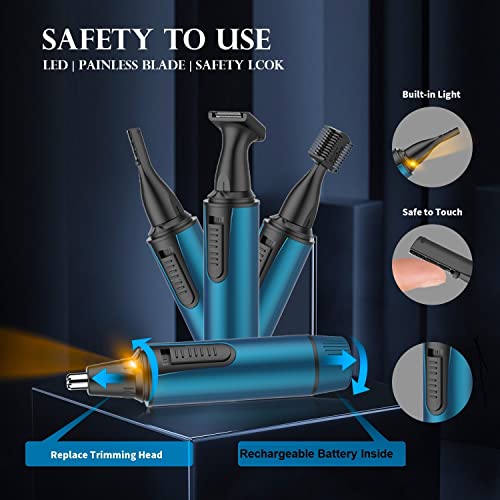 - Rechargeable Nose Trimmer | 2024 Painless Nose Hair Trimmer -