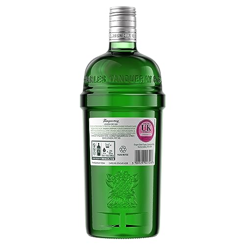 - Tanqueray London Dry Gin | 41.3% vol | 1L | Signature Recipe | Made with 4 Gin Botanicals -