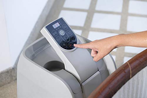 - Lay-Z-Spa 60025 Helsinki Hot Tub | 180 AirJet Wood Effect | Inflatable Spa | Freeze Shield Technology | Rapid Heating | 5-7 Person -