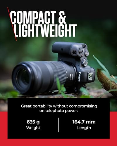 Canon RF 100-400mm F5.6-8 IS USM Lens - Telephoto Zoom Lens | 5.5-stop Optical Image Stabilizer | Sports and Wildlife Photography | Canon EOS R Series Compatible