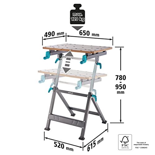 - wolfcraft MASTER 650 ERGO Clamping and Working Table