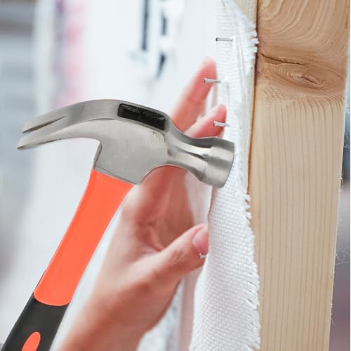 - KEILEOHO 2 Piece Claw Hammer Set | 8oz 24oz Steel Hammer with Non Slip Handle -