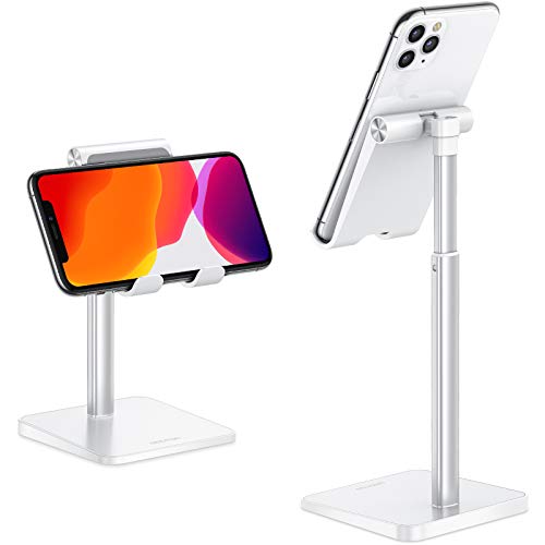 - OMOTON Phone Stand | Angle Height Adjustable Vertical Desktop Mobile Phone Stand -