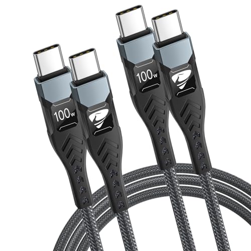 - USB C to USB C, 100W 5A Fast Charging Cable -