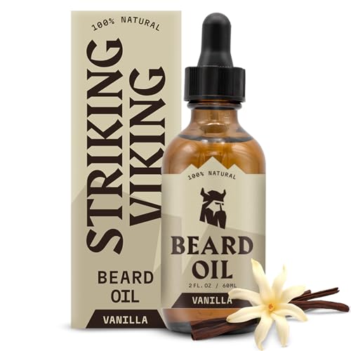 - Striking Vikings Beard Oil for Men | Natural Organic Formula with Tea Tree -