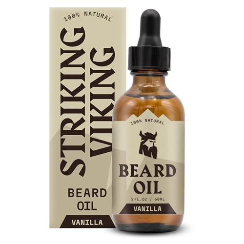 - Striking Vikings Beard Oil for Men | Natural Organic Formula with Tea Tree -
