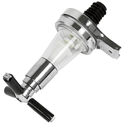 bar@drinkstuff Rotary 4 Bottle Stand Rotating Drinks Dispenser, Optics Dispenser for Spirits