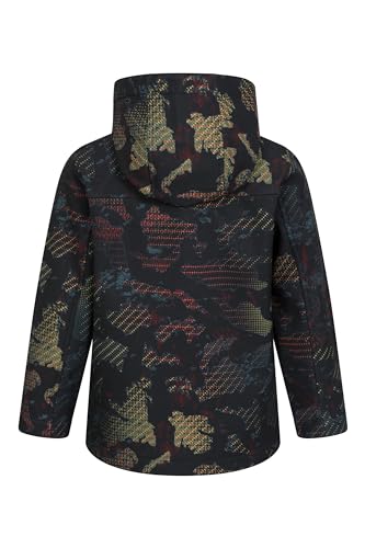 - Mountain Warehouse Exodus Kids Softshell Jacket | Breathable | Wind Resistant | Water Resistant & Fleece Lined -