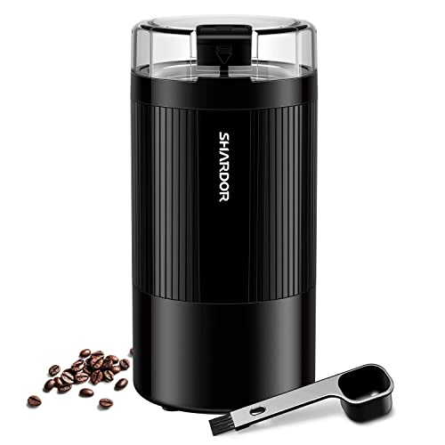 - SHARDOR Electric Coffee Grinder | Fast Grinding for Coffee Beans, Dried Spice, Nuts & Herbs with Cleaning Brush -