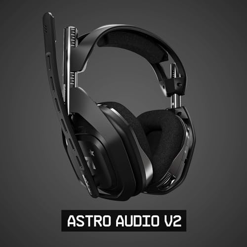 ASTRO Gaming A50 Wireless Headset + Gaming Charging Station, 4th Gen, Dolby, Balancing Gaming Sound and Voice, 2.4 GHz Wireless Connection, PS5 (HDMI adapter required), PS4, PC, Mac - Black