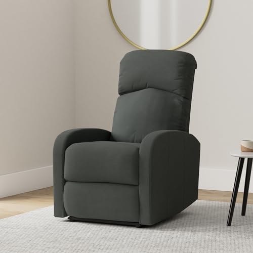 - EVRE Recliner Arm Chair | Adjustable Leg Rest | Reclining Functions Fabric -