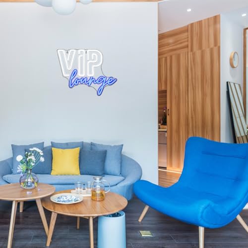 - VIP Lounge Neon Signs for Wall Decor LED Neon Light for Room Decor VIP Light up Sign with USB Powered for Home Decor -