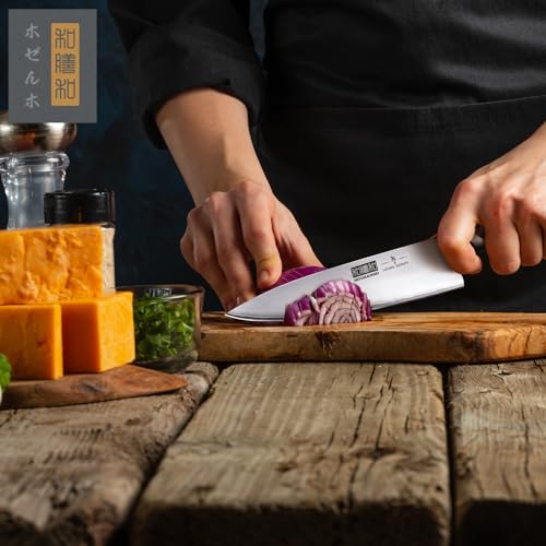 - HOSHANHO Kitchen Knife in Japanese Steel AUS-10 | High-Class Chef's Knife 8 inch Professional Cooking Knife -