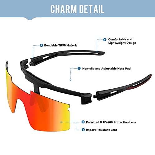 - Konqkin Cycling Glasses | Sports Sunglasses -