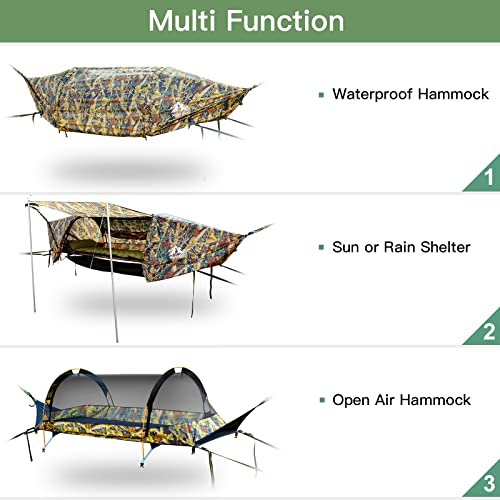 - Night Cat Flat Lay Hammock Tent with Mosquito Net | Waterproof -