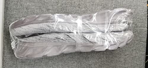 CAIQDM Mens Trainers Running Shoes Leisure Sneakers Mesh Walking Gym Tennis Shoes Lightweight Breathable Sports Outdoor Fitness Jogging Grey 8 UK