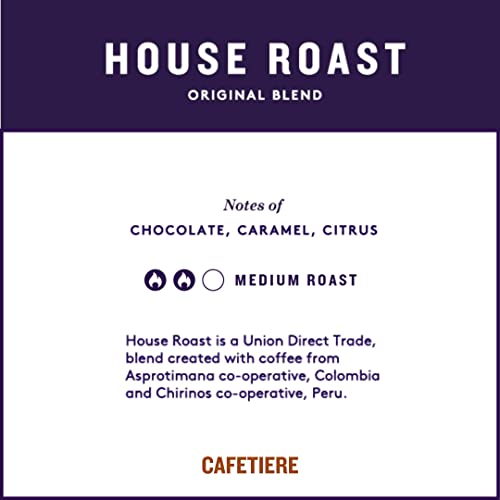 - Union Coffee | Medium Roast | Ground Coffee Beans | House Roast Ground Coffee | 4 x 200g -