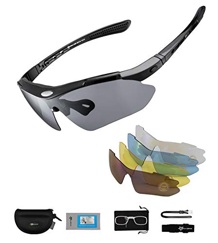 - ROCKBROS Polarized Cycling Sunglasses | Sports Sunglasses | UV Protection Cycling Glasses -