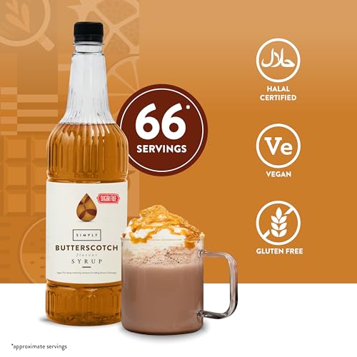 - Simply Sugar Free Butterscotch Syrup | Low Calorie | Vegan & Nut Free -