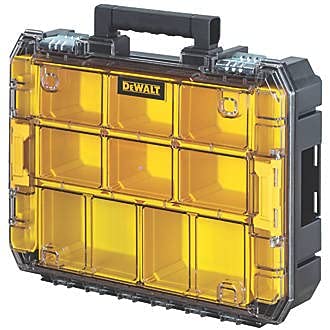 - DeWALT DWST83497-1 TSTAK | High Capacity Organiser | 44 x 33.7 x 11.95 cm | Black/Yellow -