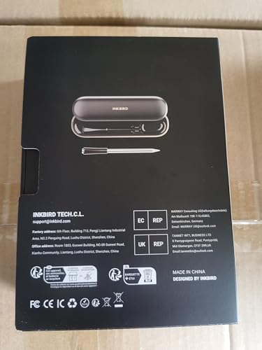 - INKBIRD INT-11P-B Wireless Meat Thermometer 91m/300ft Range | Bluetooth Meat Thermometer Probe for Air Fryers Cooking -