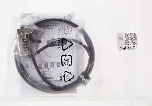 - Kensington N17 Combination Laptop Lock | Tough Lock Head & Carbon Steel Cut-Resistant Cable -