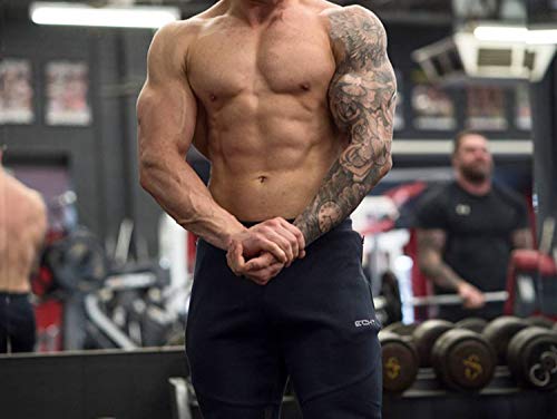 - Larrok Mens Jogger Trousers | Zip Running Pants | Casual Gym Fitness Bottoms -