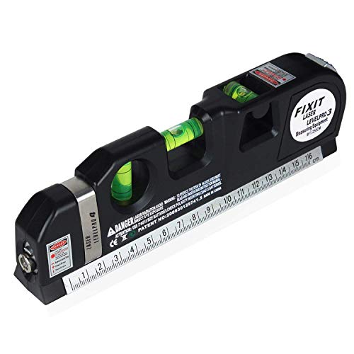 - Spirit Level | Laser Measure Multipurpose | Laser Level Spirit Level | Standard Metric Ruler Laser Measuring Tape 8ft/2.5M -
