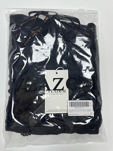 - Vlazom Nighties for Women, Ladies Negligees Lace Nightdress Spaghetti Strap Chemises Slip V Neck Sleepwear Nightgown -