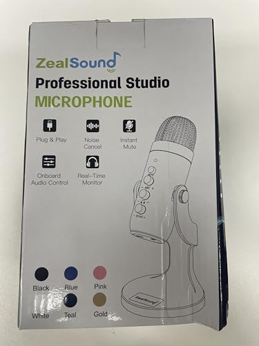 - zealsound USB Microphone, PC Phone Podcast Mic, Condenser Gaming microphones for PS4&5