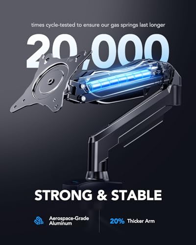 - HUANUO Single Monitor Arm Desk Mount For 13 to 32 inch Screens -