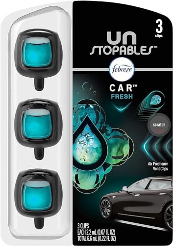 - Febreze Car Air Freshener Vent Clip Unstoppables Fresh Scent -
