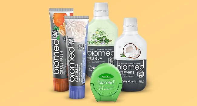 Biomed Triple Charcoal 98% Natural Whitening Toothpaste | Gum Care, Bamboo Charcoal | Vegan, SLES Free 100g