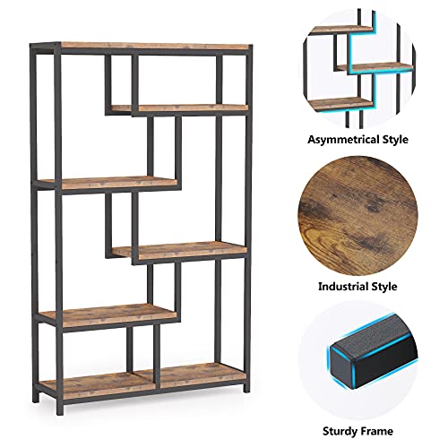 - Tribesigns Bookcase Bookshelf | Industrial | 5 Tier | Free Standing Shelving Display Storage Unit -