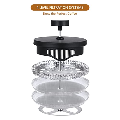 - TBGENIUS | 4 Cup Cafetiere Coffee Press | French Press Maker for Filter Coffee -