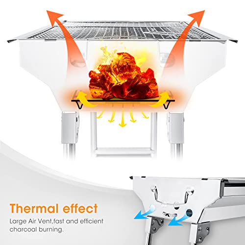 - Uten Barbecue Grill, Stainless Steel BBQ -